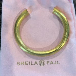 EUC Sheila Fajl Gold Tone Cuff Bracelet